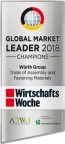 伍尔特集团荣膺2018年全球市场领导者称号 